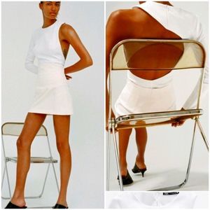 Zara NWOT Asymmetrical Bodysuit Sz XS